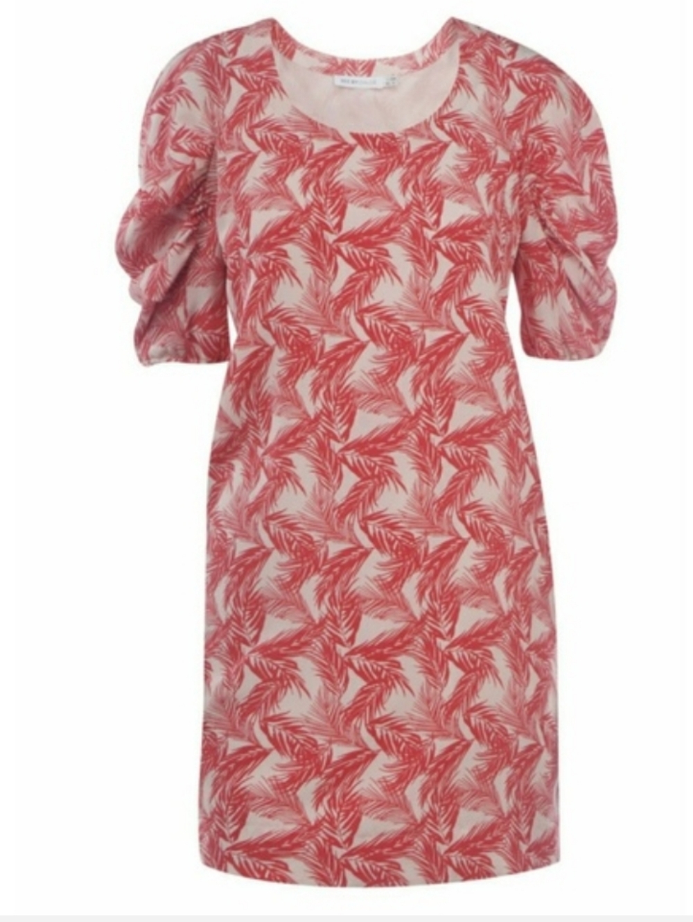 See By Chloé Silk Tropical Palm Print Shift Dress